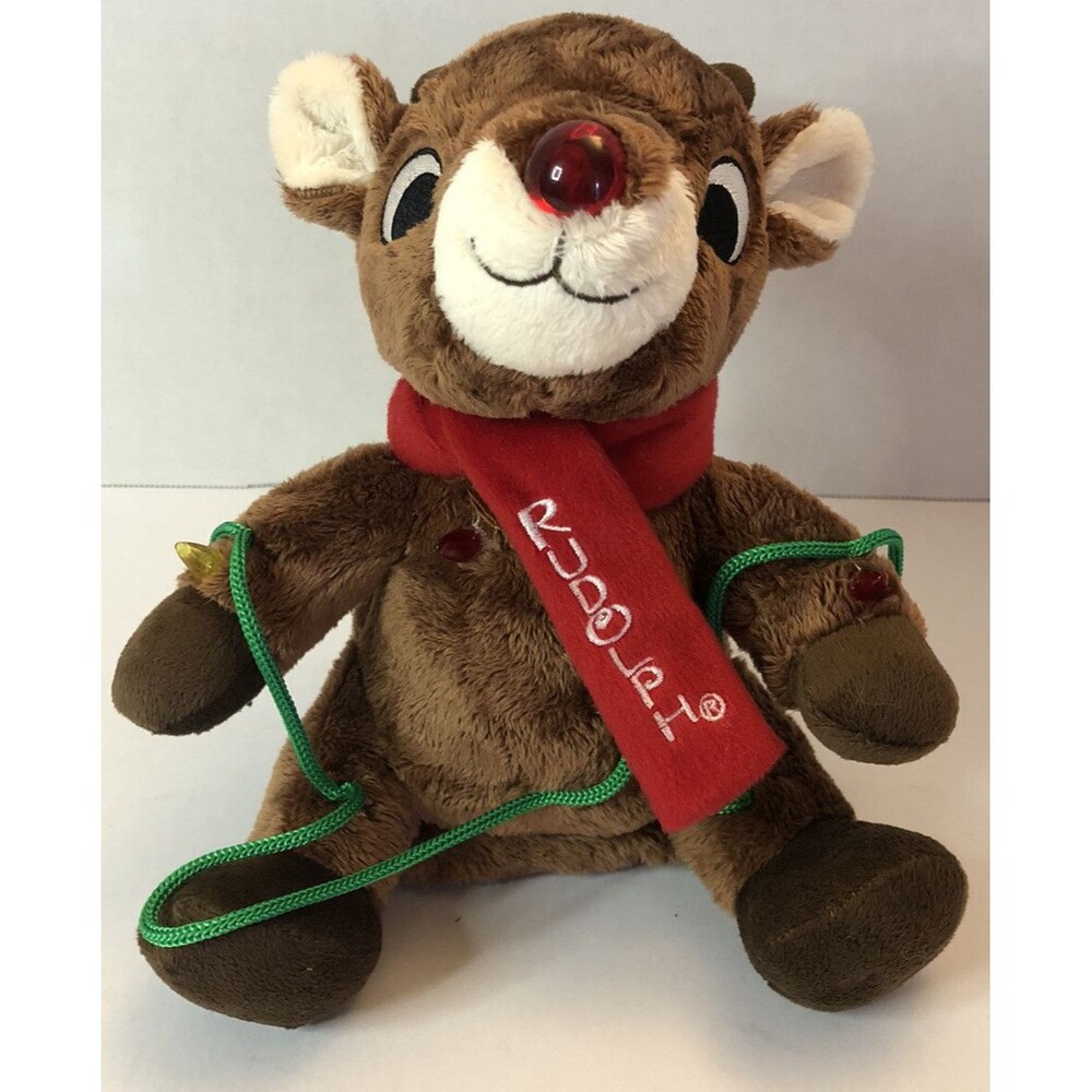 Dan Dee Musical and Lighted Rudolph The Red Nosed Reindeer TESTED